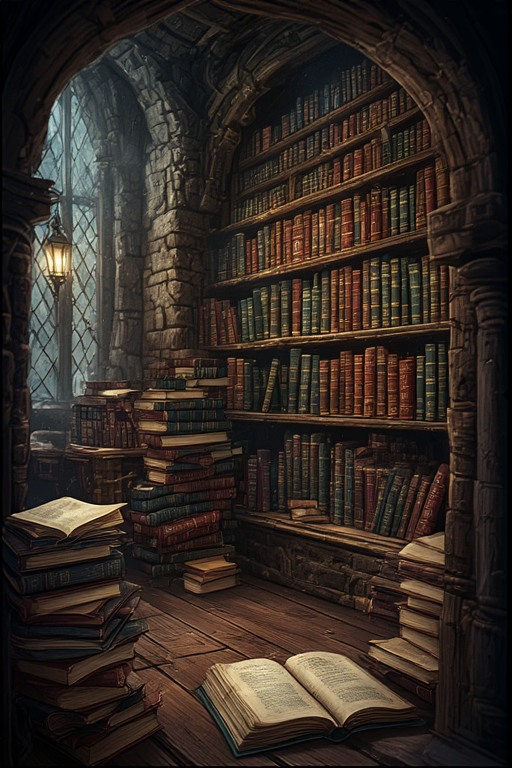 Terrific Library Mysterious Library Filled With Ancient Books by Sirpuliini on DeviantArt