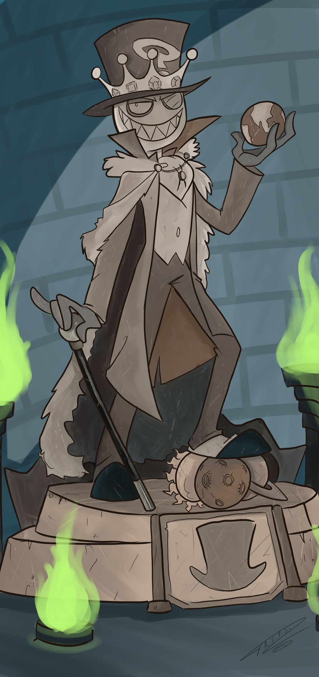 Black Hat Statue of Evil by Alitur