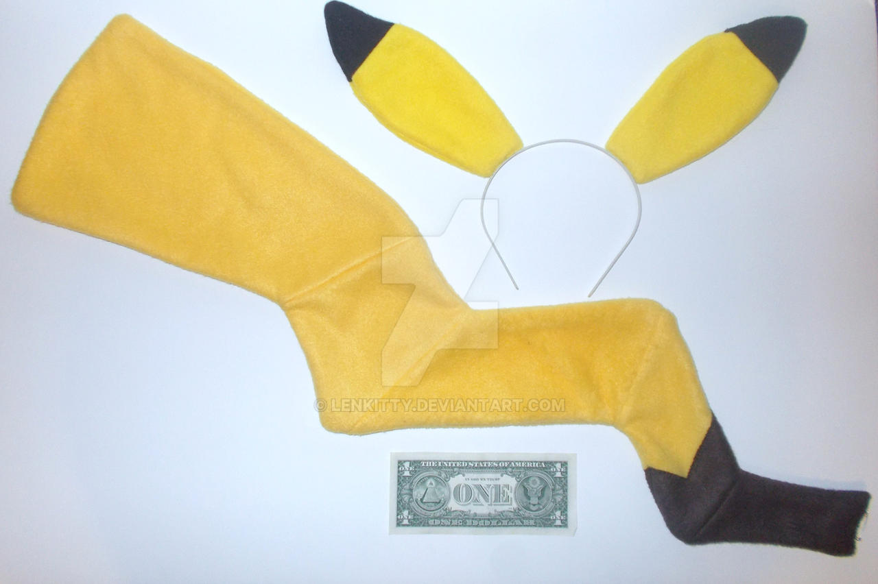Pikachu Headband and Tail set
