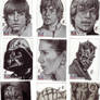 Star Wars Galaxy 7 Artist Sketch Cards - 1