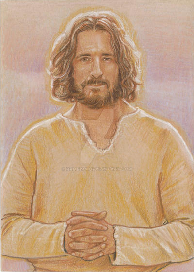 Jonathan Roumie Jesus Pointing Jonathan Roumie as Jesus by prmedia on DeviantArt