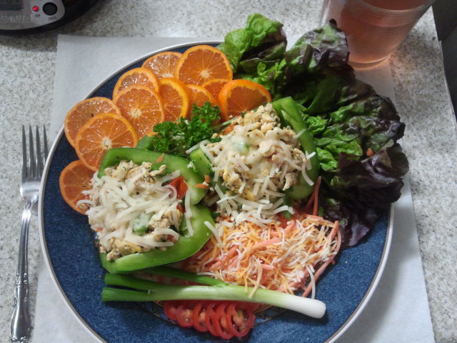 Clemintine's stuffed pepper salad