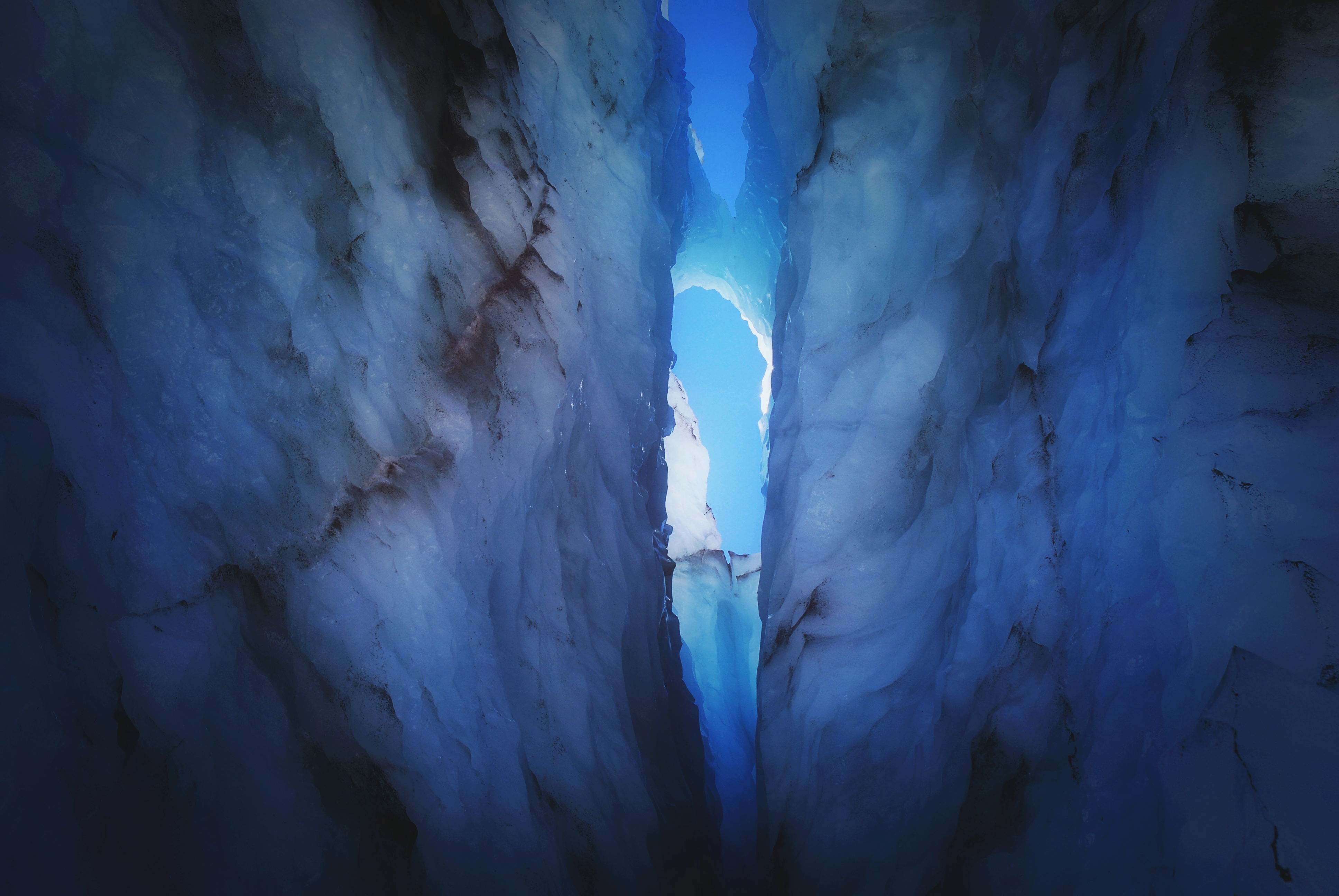 Glacial Split on Fox Glacier