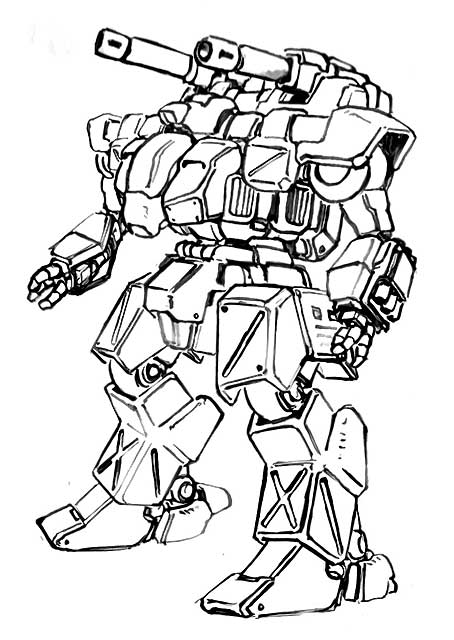 Sturmtier conceptual lineart