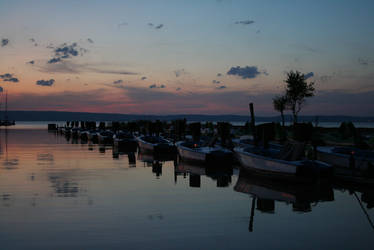 Docks after sunset