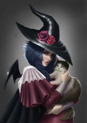 The Witch and the cat