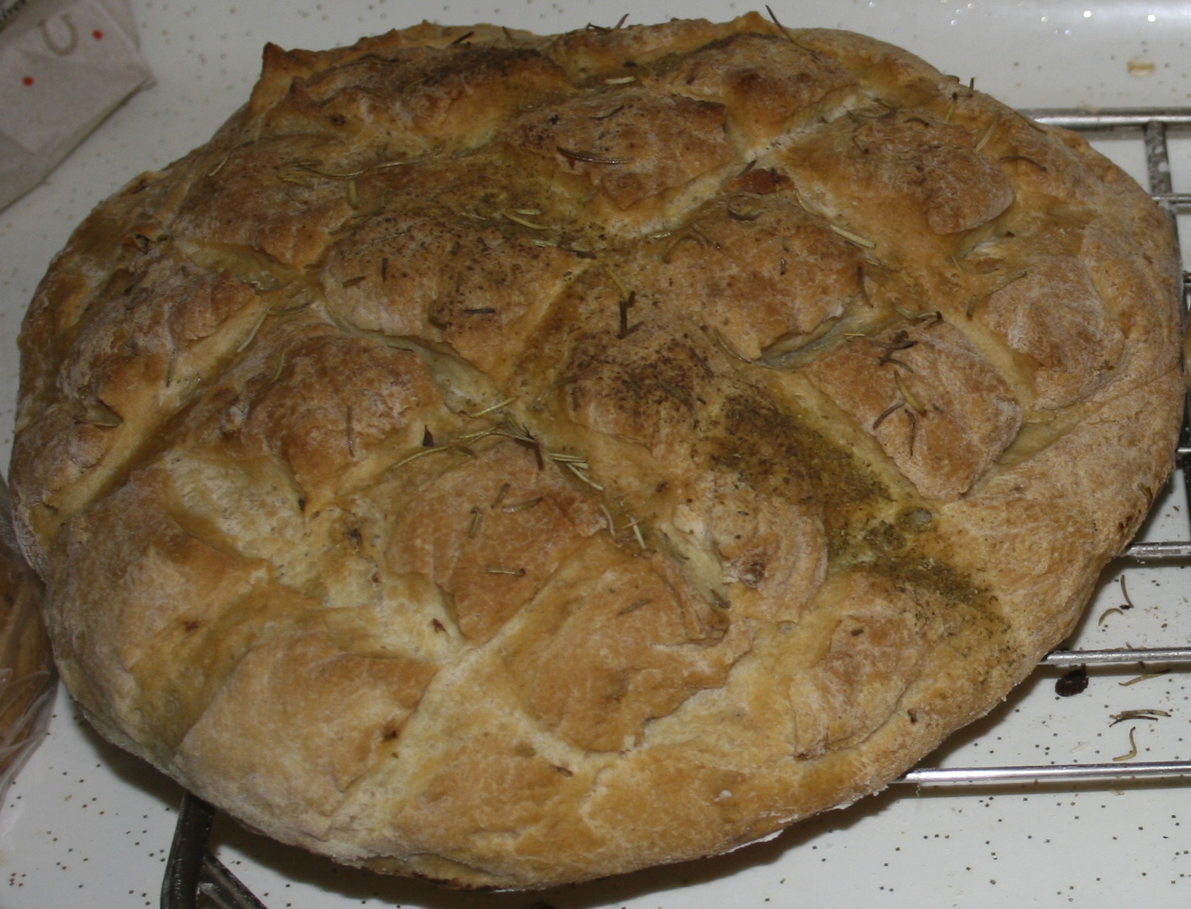 Olive oil and rosemary bread