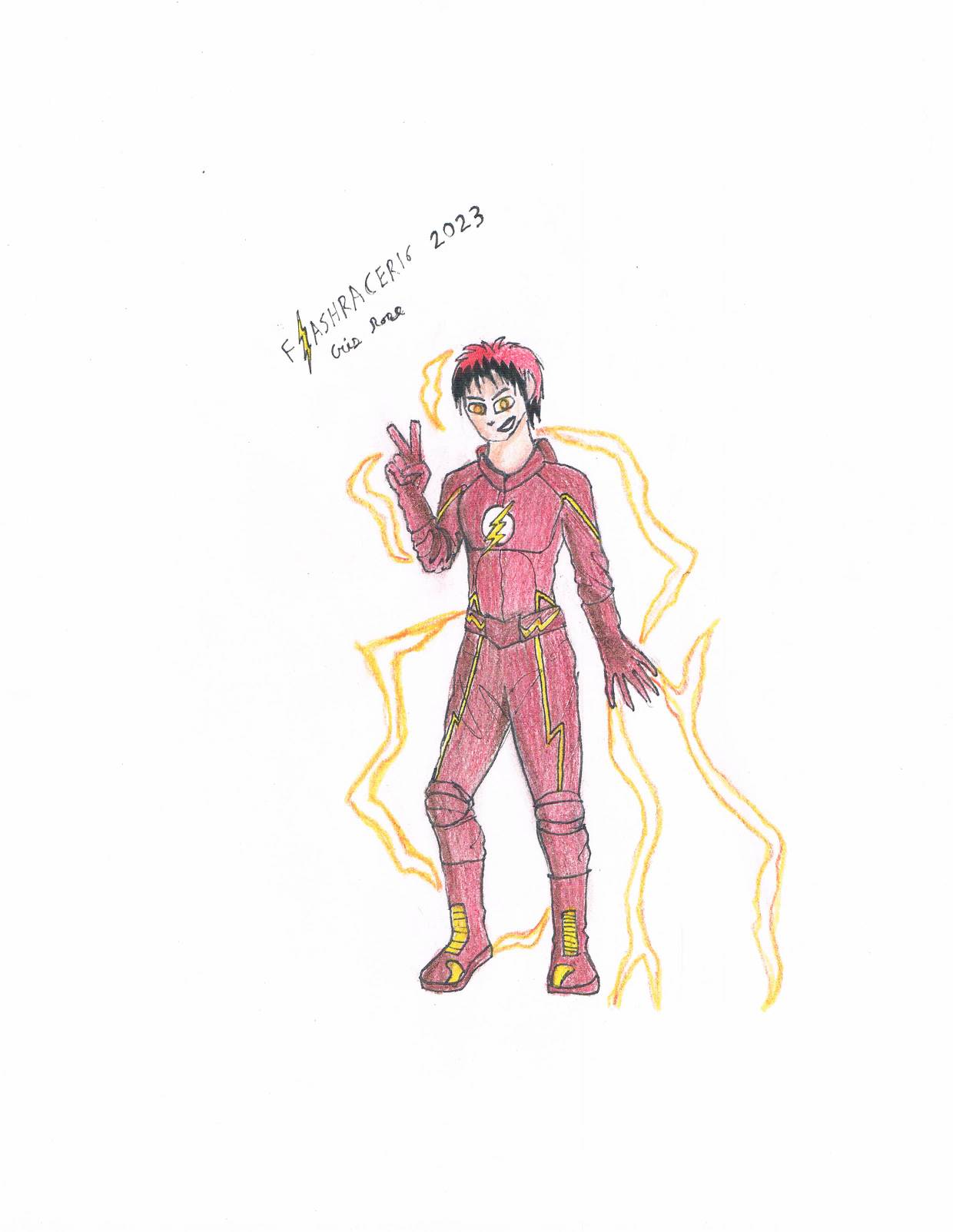 Flash Rose Racer The Flash(racer) by CrisDrawsPortals on DeviantArt