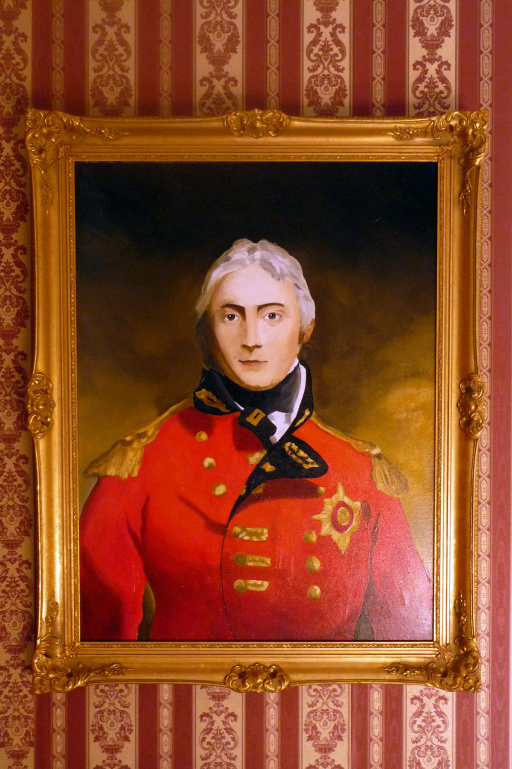 framed oil portrait John Moore