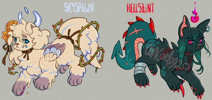 OPEN ADOPTS - Sky Spawn and Hell Saint