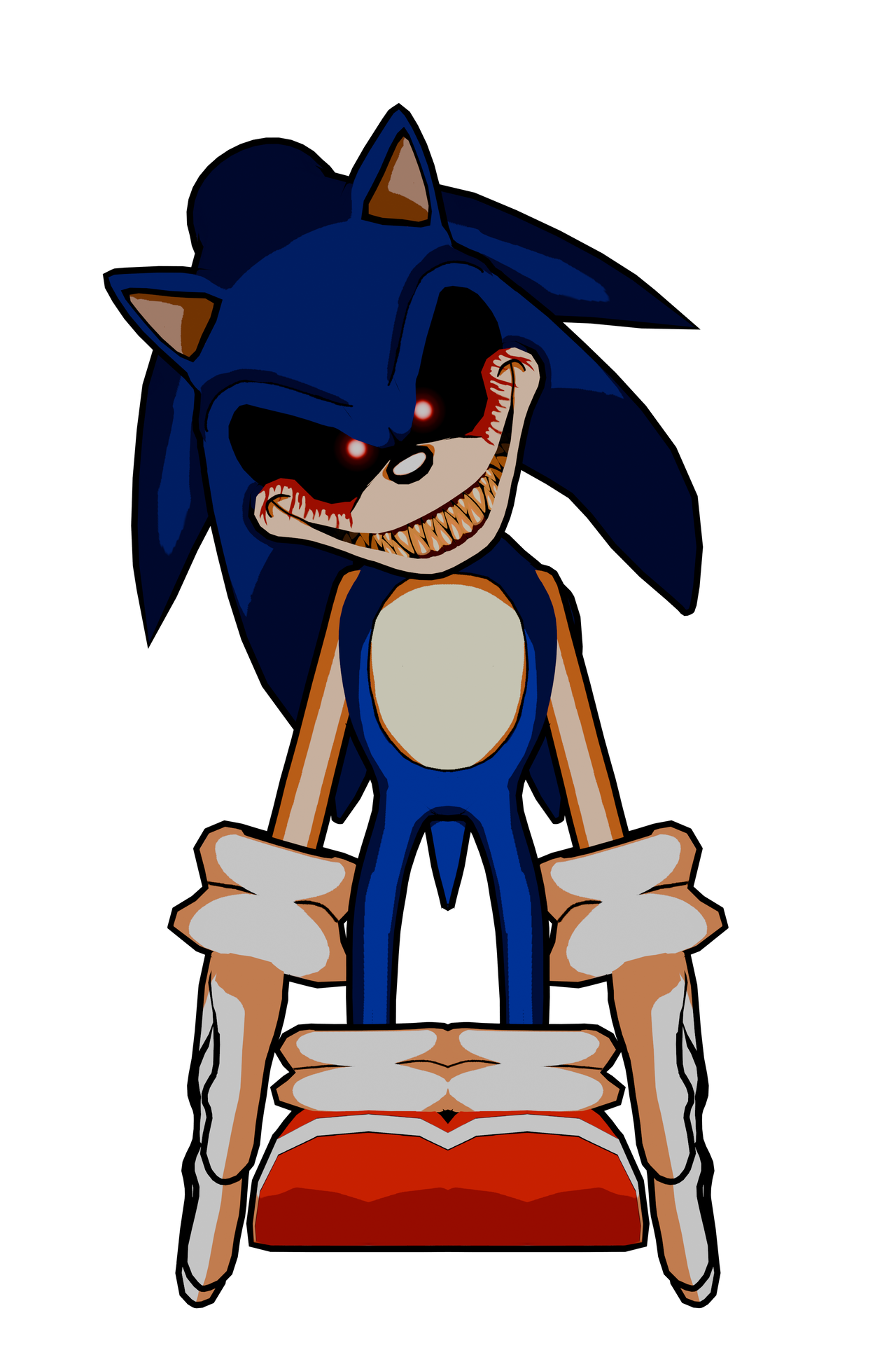 The Original Sonic.EXE 3D Render by TheBeyondCoolest on DeviantArt