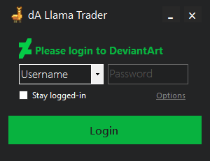 LlamaTrader Concept UI by dADroid-bot