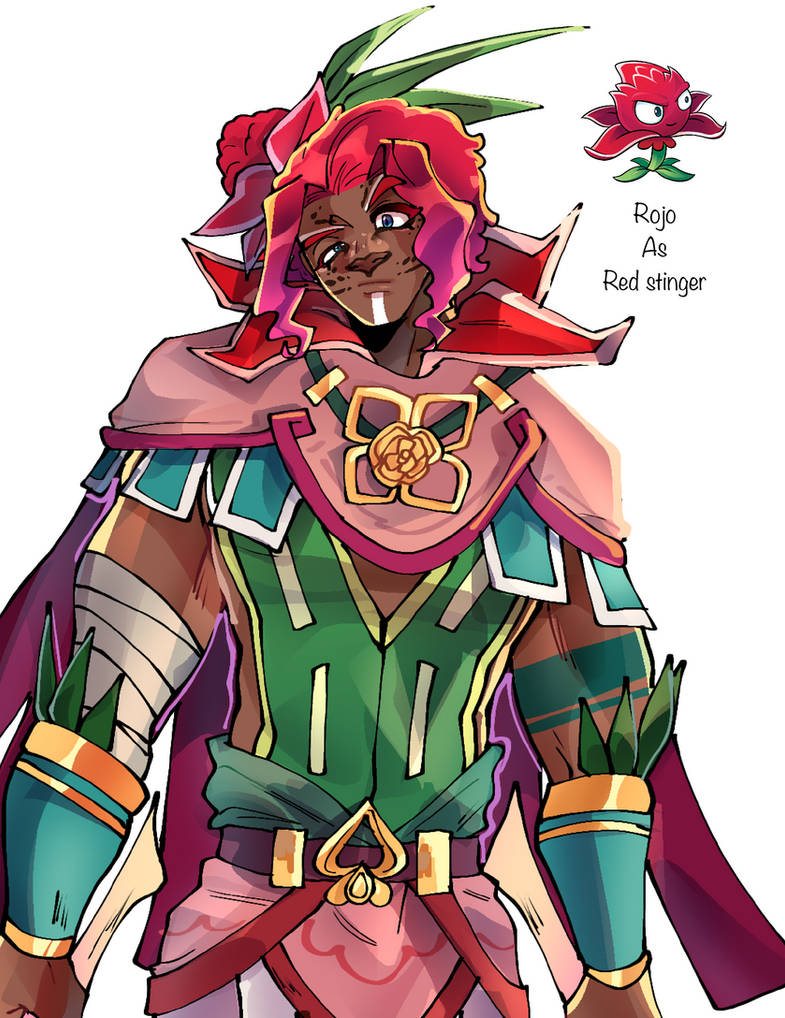 Red stinger as human(redesign) by Lysmata on DeviantArt