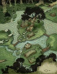 Swamp Village Map Isometric