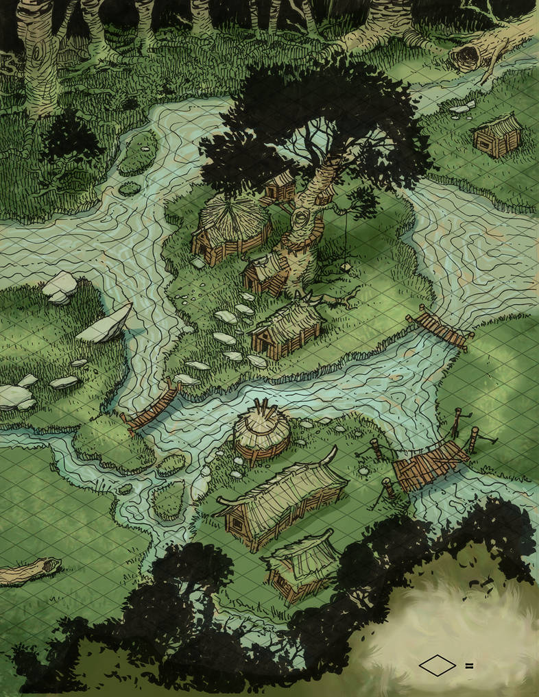 Swamp Village Map Isometric by thomden on DeviantArt