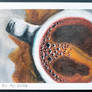 Coffee Break (Oil pastel)