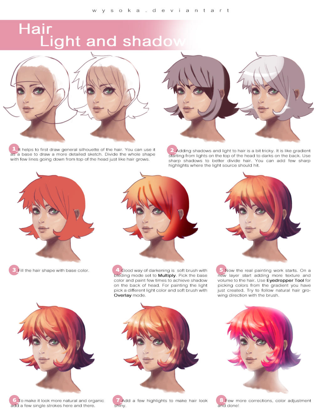 How To Draw Hair by wysoka on DeviantArt