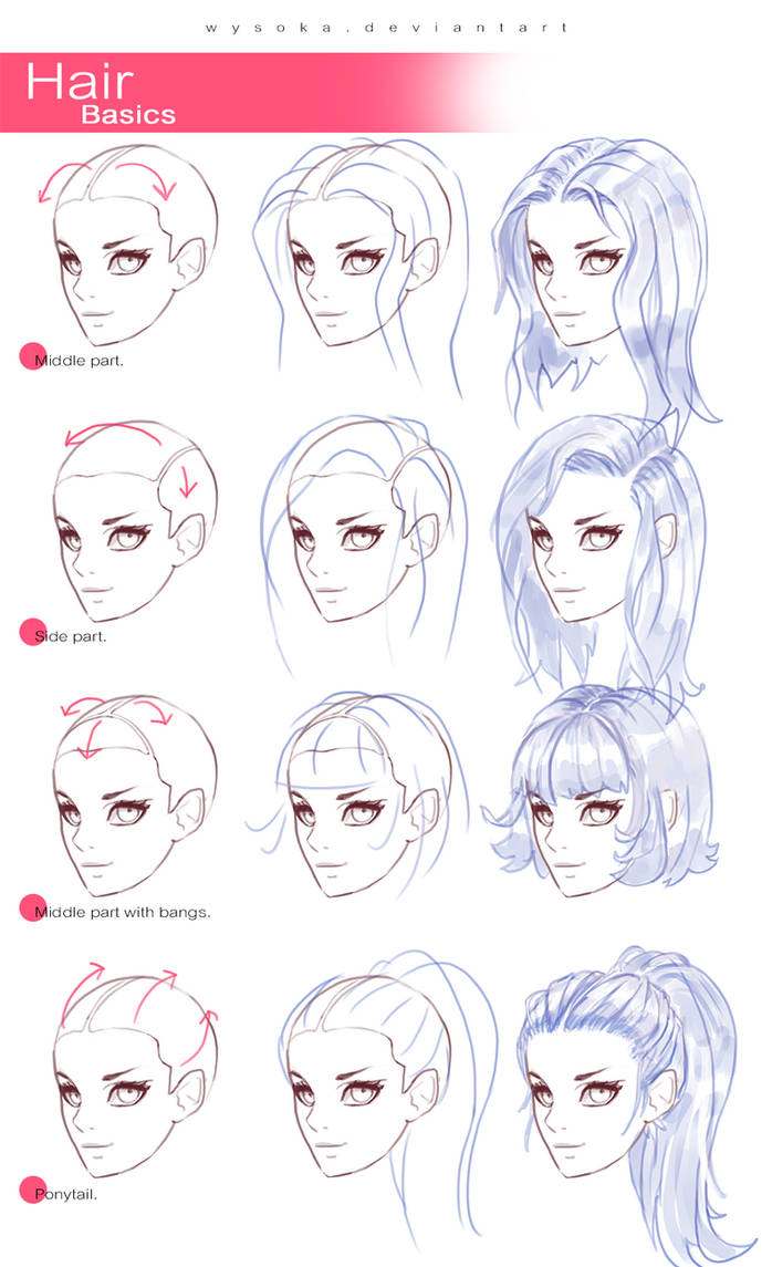 How To Draw Hair 2 by wysoka on DeviantArt