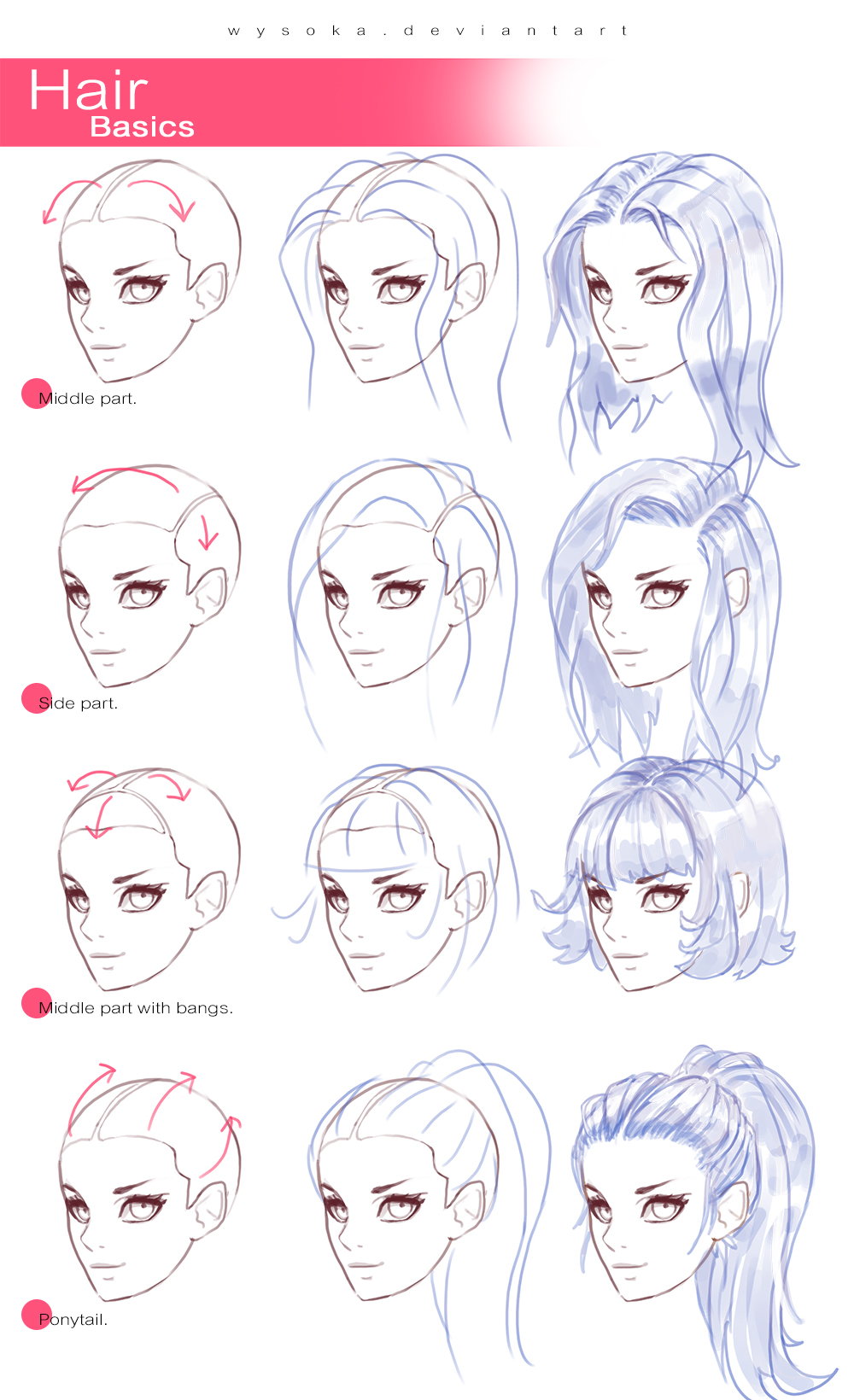 Coloring Tutorial  Drawing hair tutorial, Deviantart drawings, Anime art  tutorial