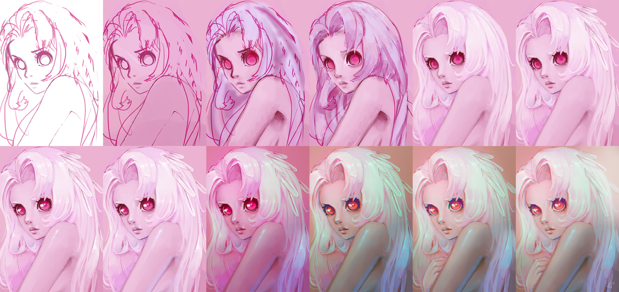 How to paint anime skin in different light sources by fhilippe124 - Make  better art