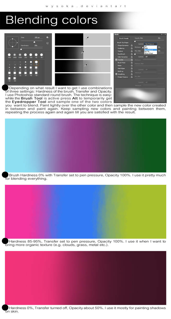 How To Blend Colors by wysoka on DeviantArt