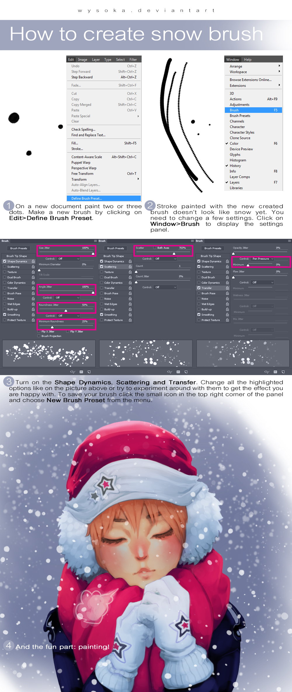 How To Make Snow Brush