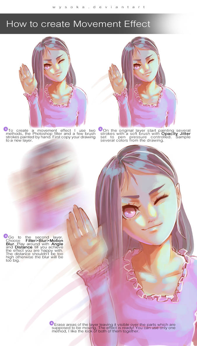 Example Move Effect How to create Movement Effect by wysoka on DeviantArt