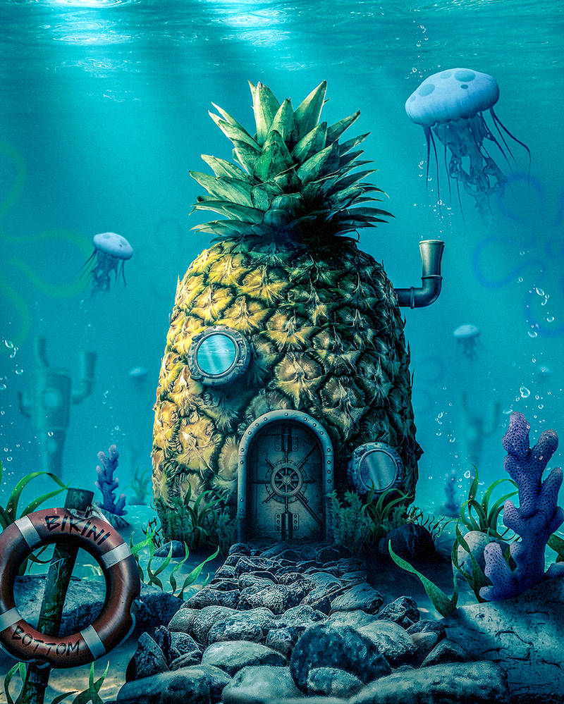 Who lives in a pineapple under the sea? by SurrealDigitalArt on DeviantArt