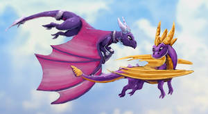 Spyro and Cynder