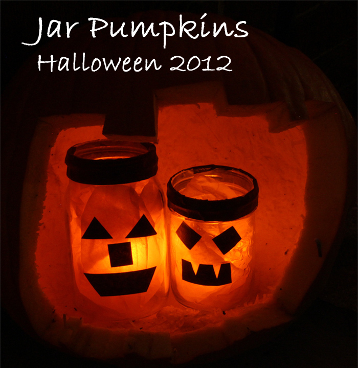 Halloween 2012: Jar Pumpkins