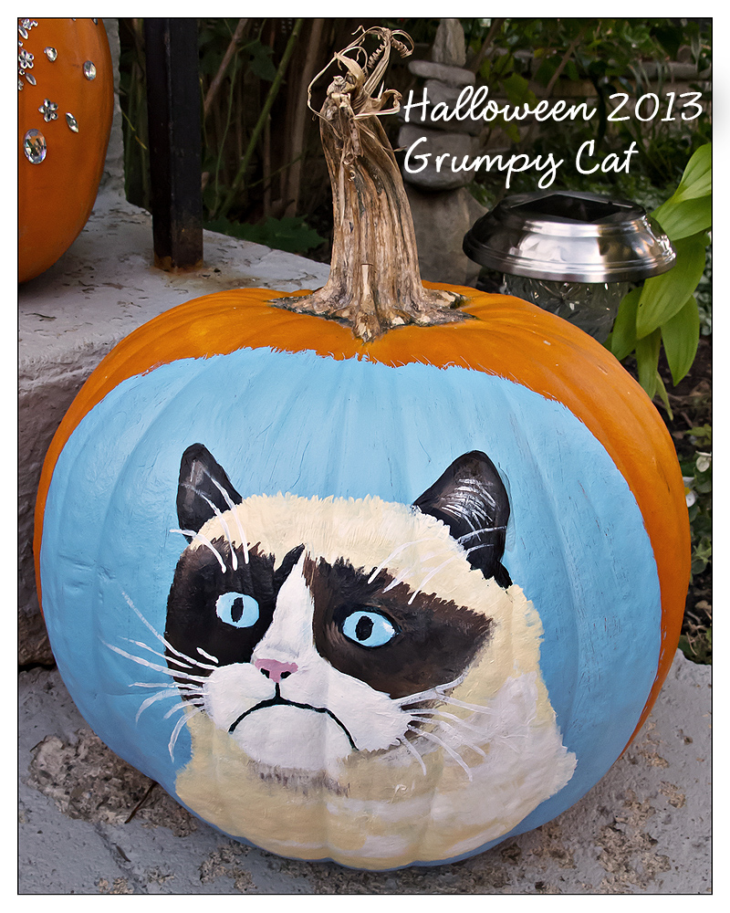 Halloween 2013 - Grumpy Cat Painting