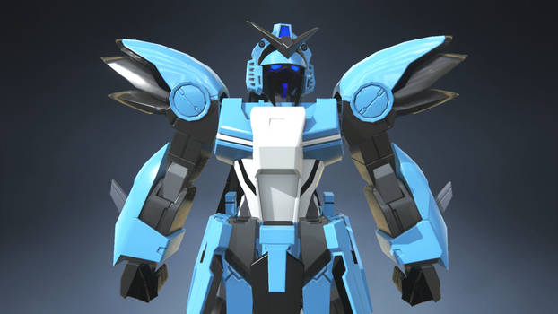 Gundam Breaker 3 - MMSF - AquaMaid - Close-up