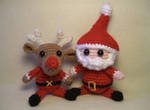 Santa Claus and Reindeer by artReall