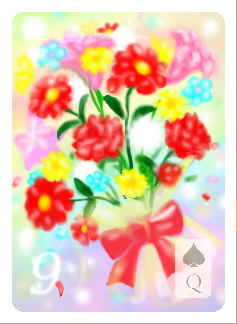 BOUQUET card for my Impressionist Lenormand deck!