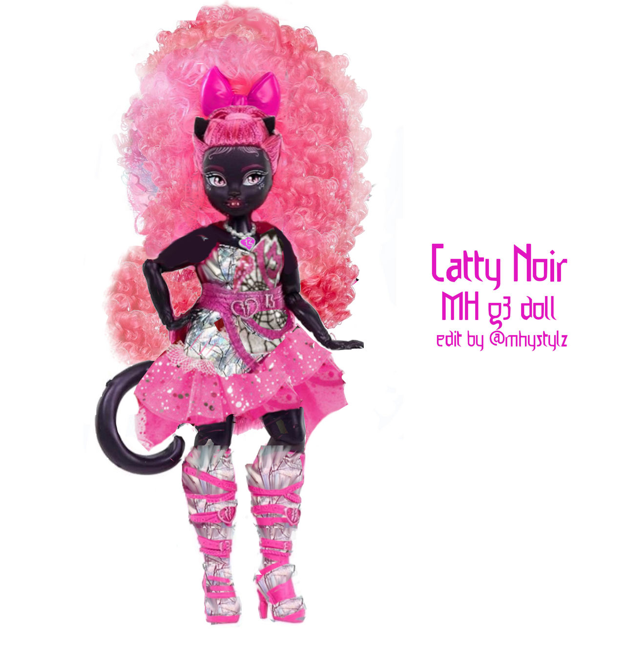 Catty MH Catty Noir g3 doll Edit2 by artReall on DeviantArt