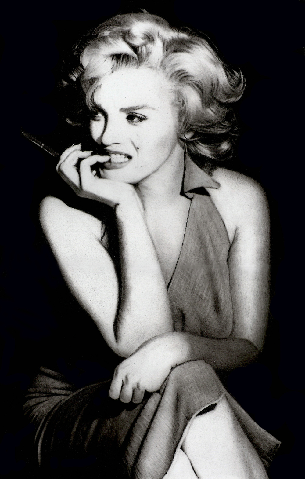 Marilyn with pen