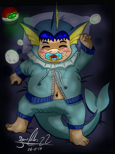 Sleeping vaporeon  pajamas COLORS 