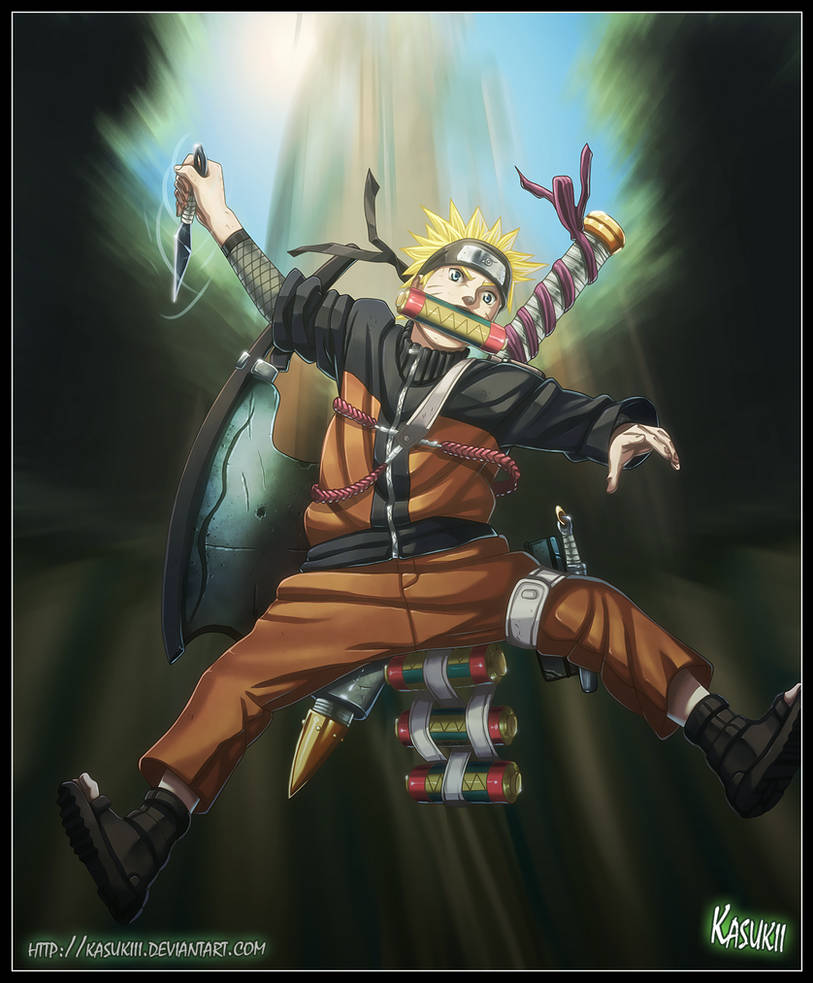 Naruto in action by Kasukiii on DeviantArt