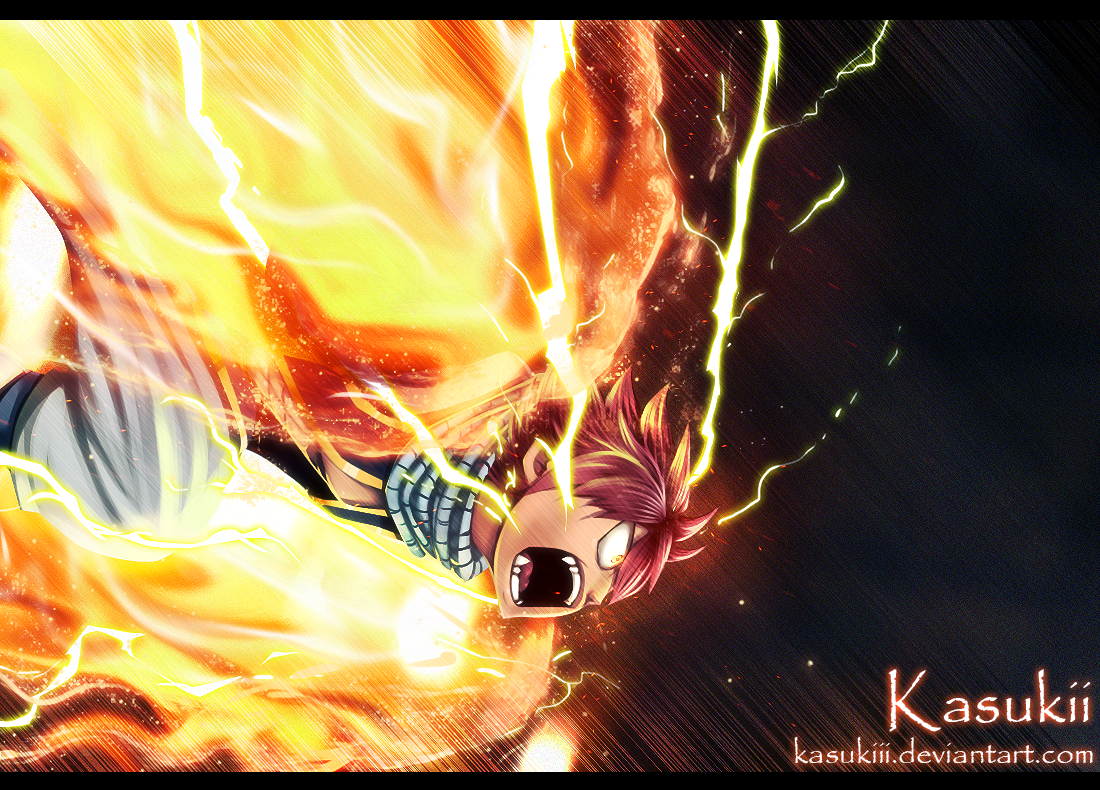 Images de Mangas - Natsu Dragnir En mode dragon force !