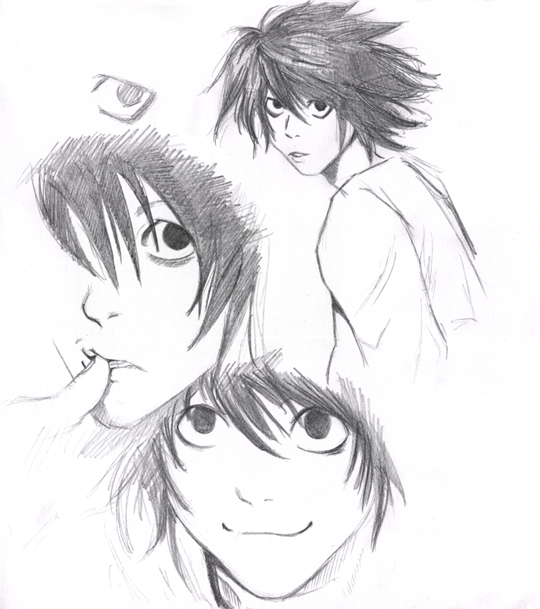 L Lawliet Ryuzaki icon  Death note fanart, Death note, Cool drawings