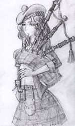 bagpiper girl