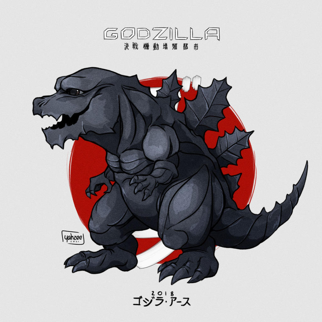 Chibi Godzilla Earth (2018) by YahzeeSkellington on DeviantArt