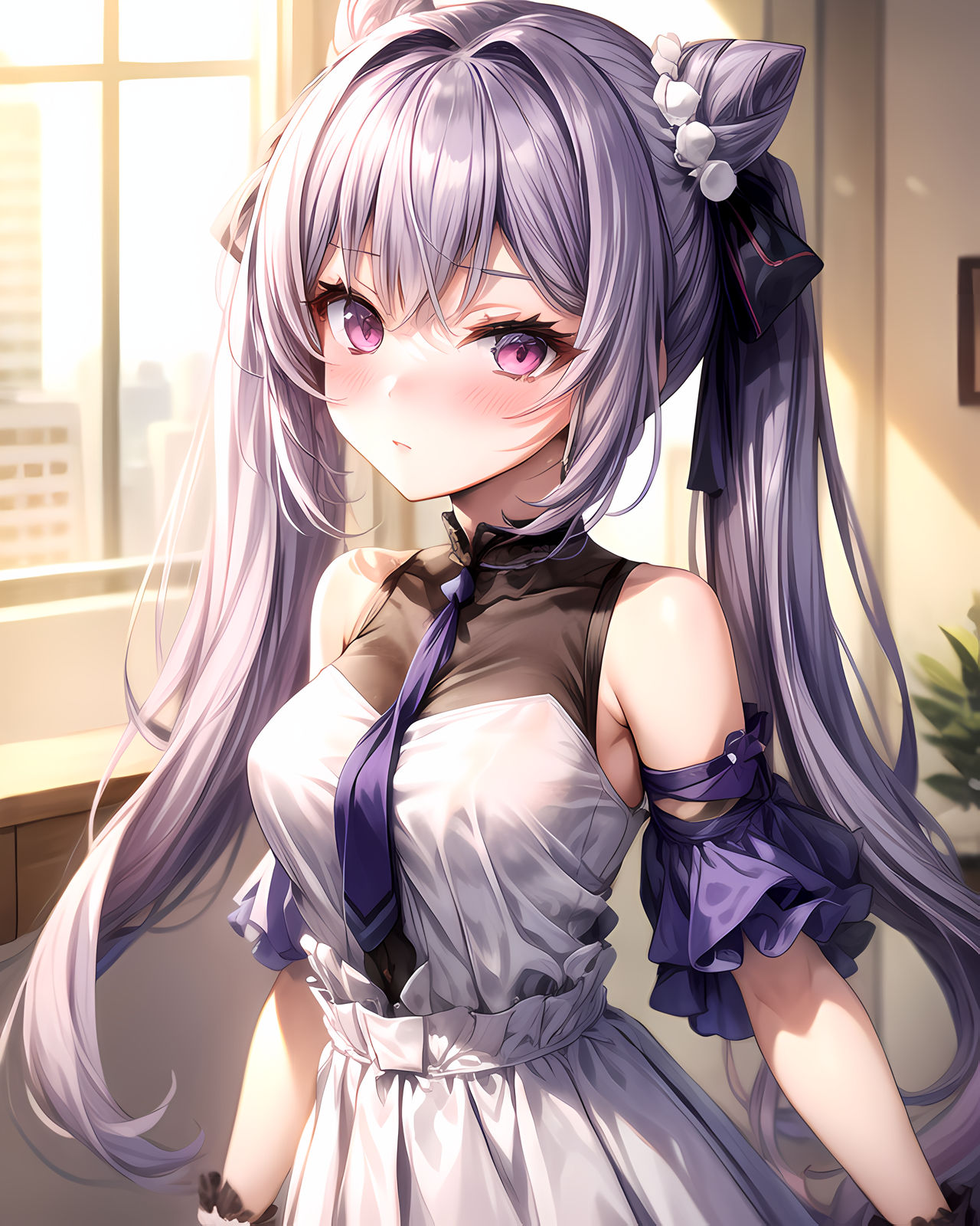 Cute anime girl wearing casual outfit