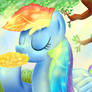 Rainbow dash eating crystal Corn