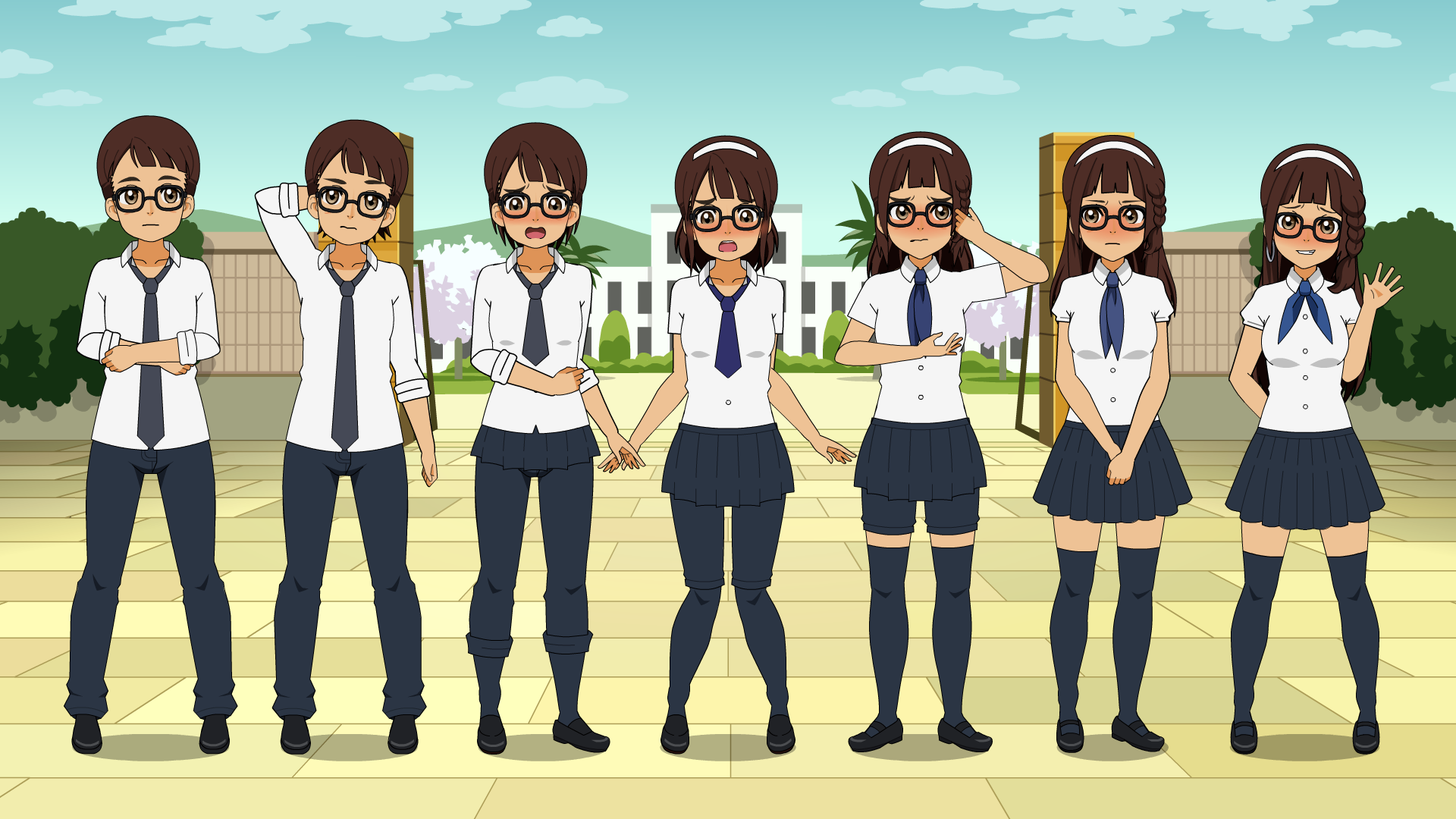 New School Uniform : TG Sequence.