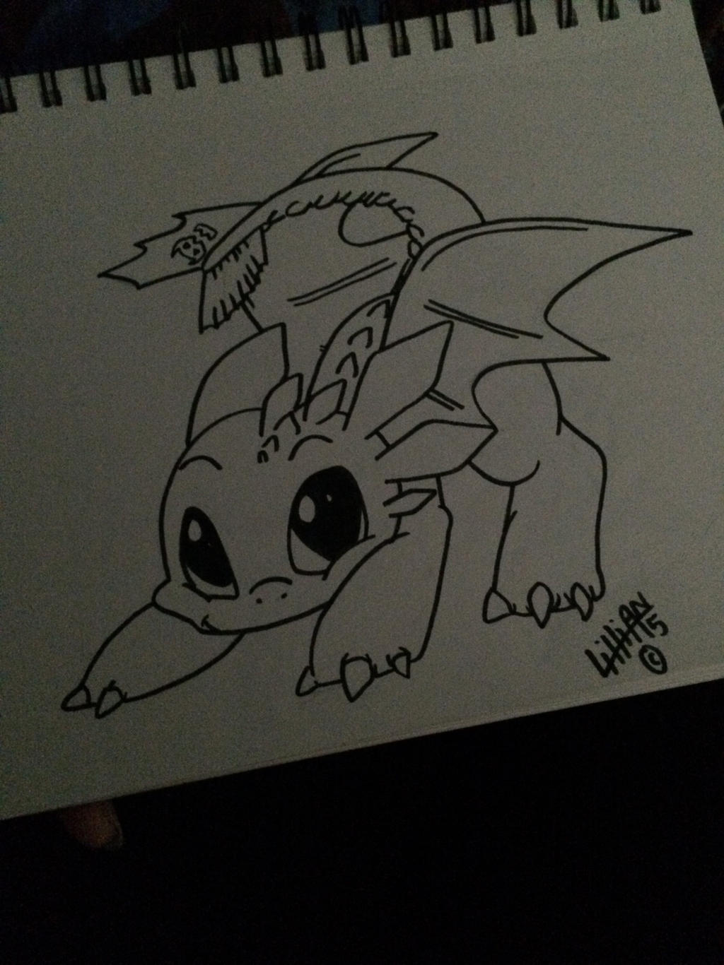 Chibi Toothless by TheRandomThings on DeviantArt