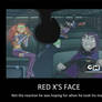 Red X's Face