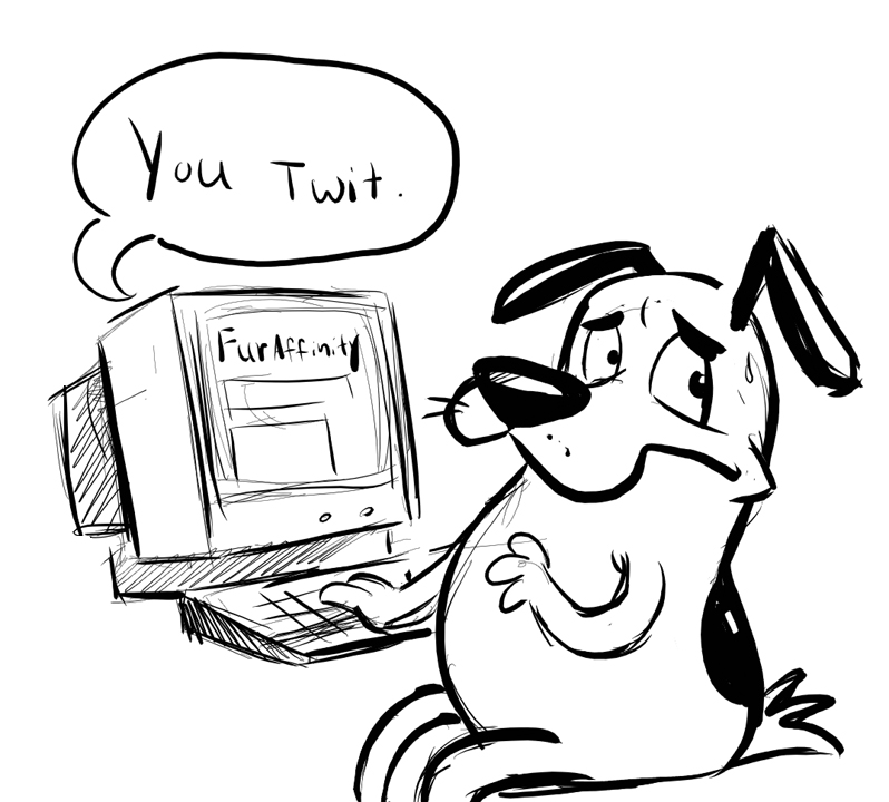 Courage And The Computer by Oli2000s on DeviantArt