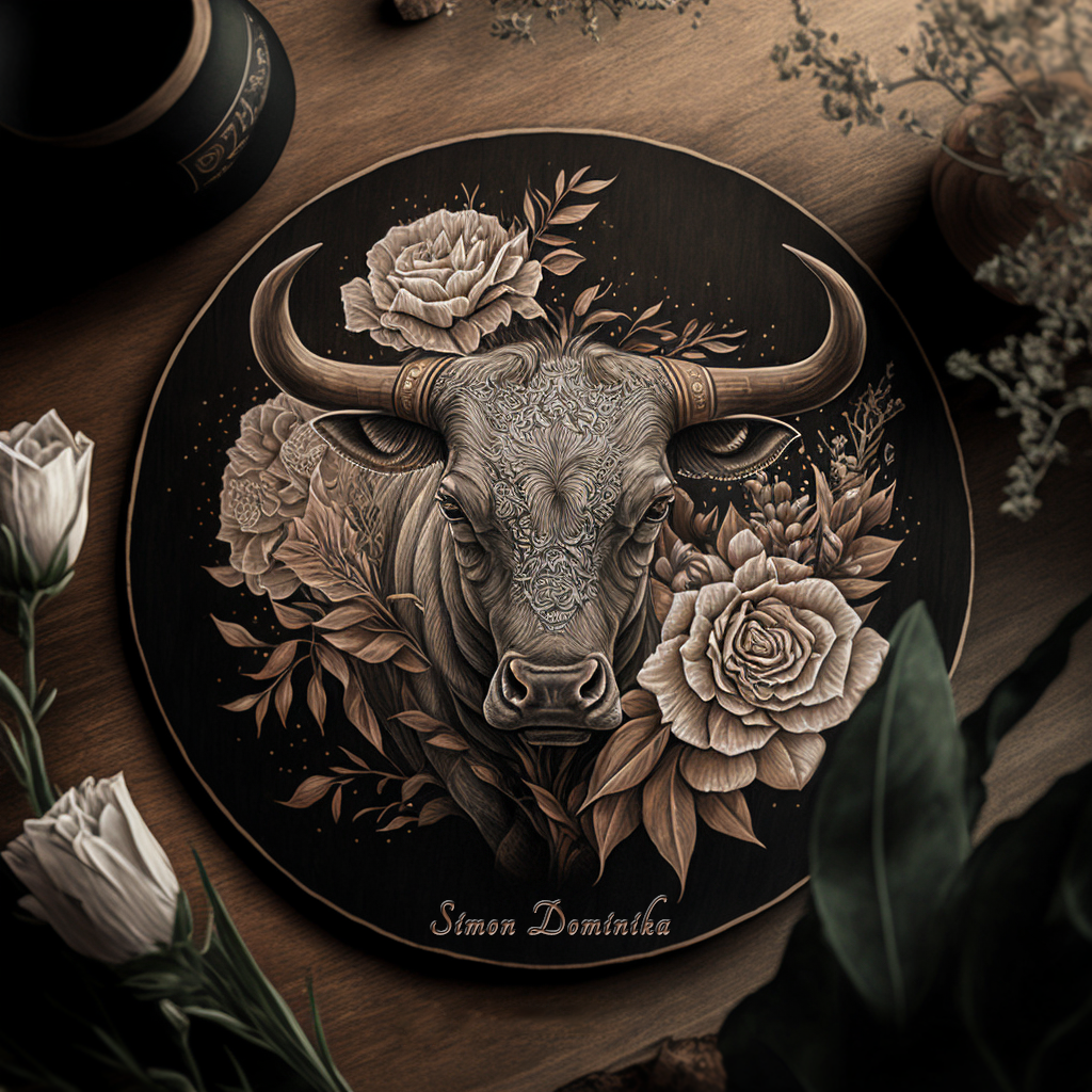 Taurus carved from wood by dominikadigitalart on DeviantArt