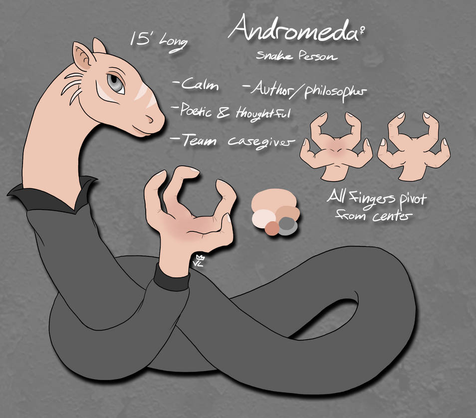 Snake Ondulating Reference Andromeda the Snake Person - Reference by Void-Lizard on DeviantArt